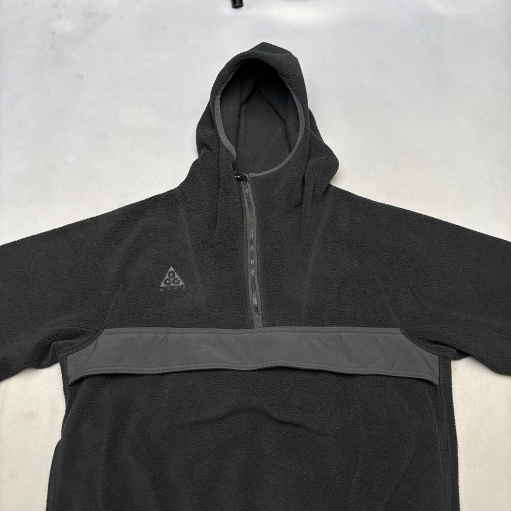 Nike ACG M. Fleece Anorak Women's Small Hooded 1/2 Zip Minimalist Granola - Picture 2 of 10